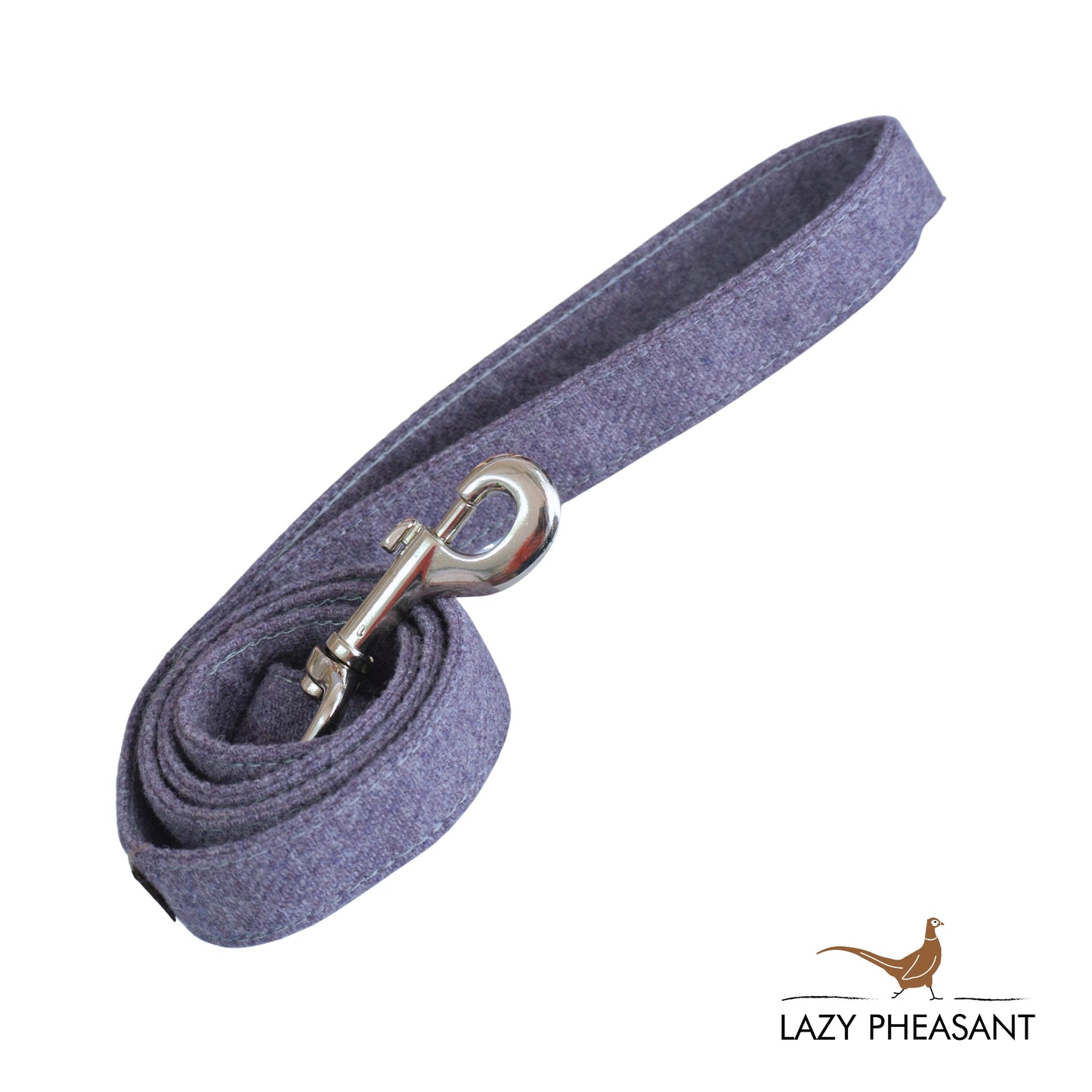 Tweed Dog Lead - Lilac