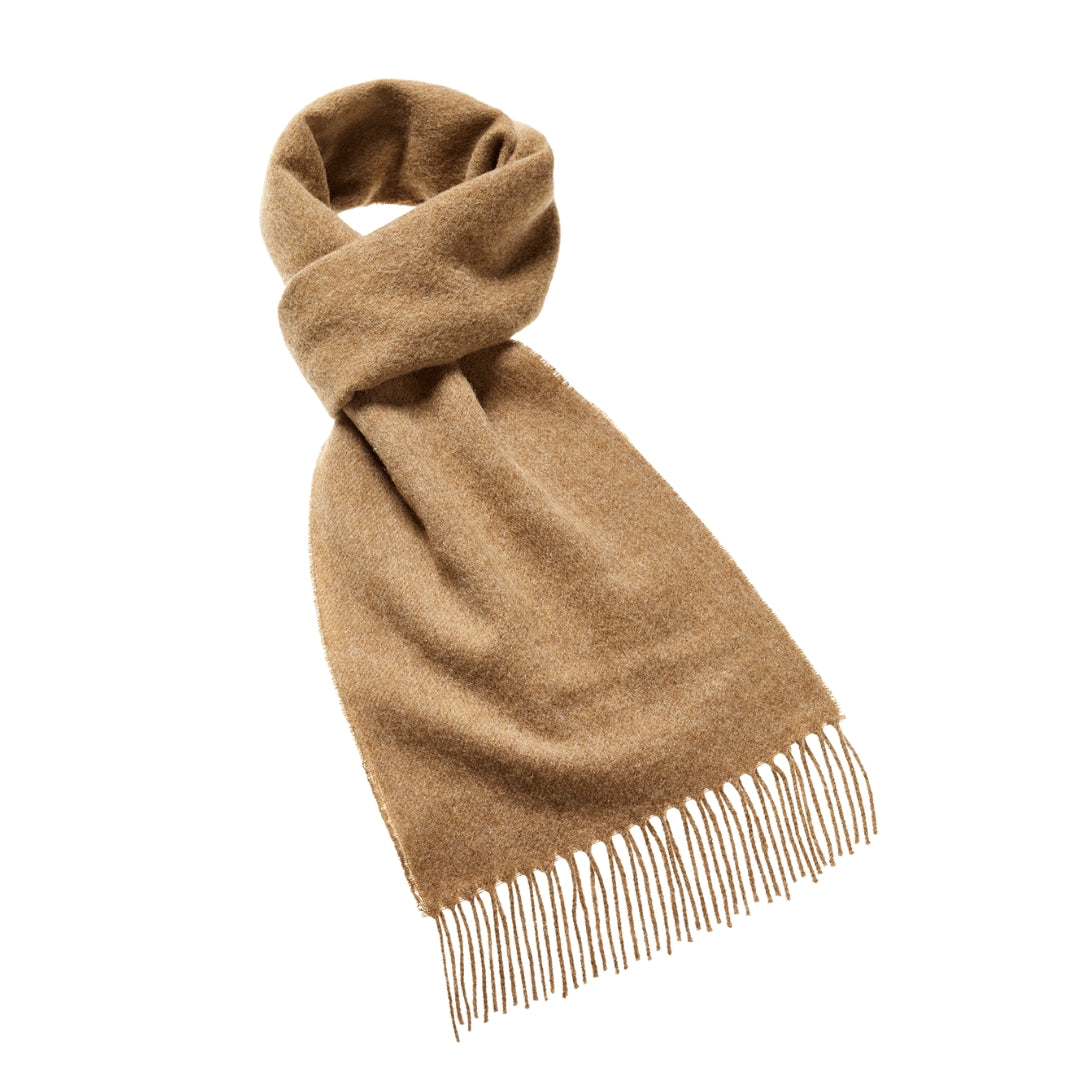 Merino Wool Scarf - Camel