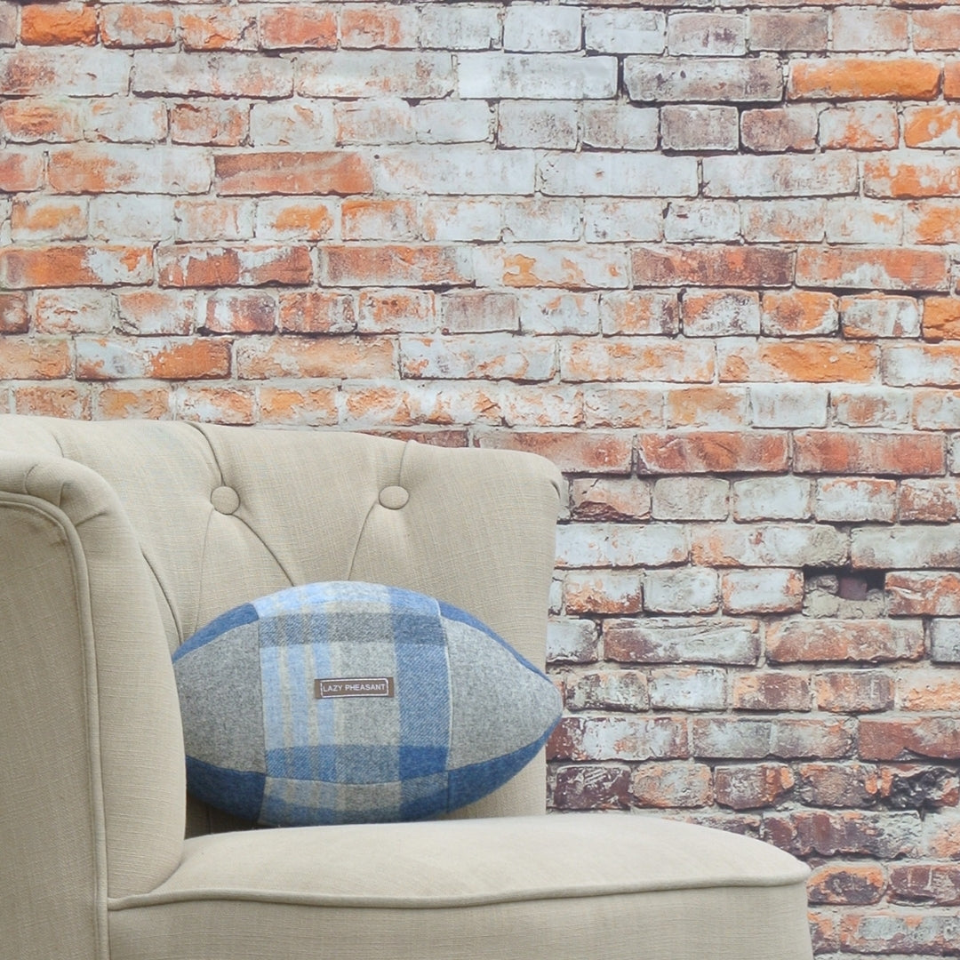 Rugby Ball Cushion - Blues