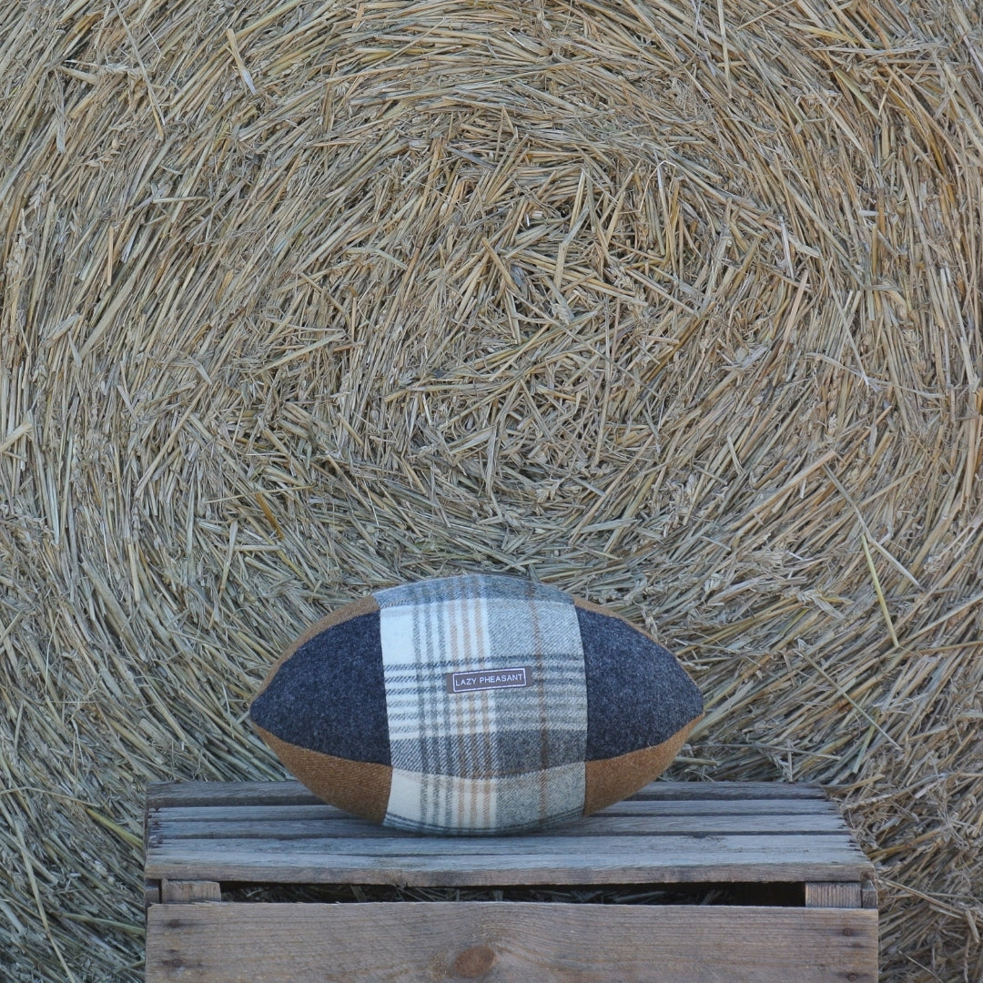 Rugby Ball Cushion - Bucklebury