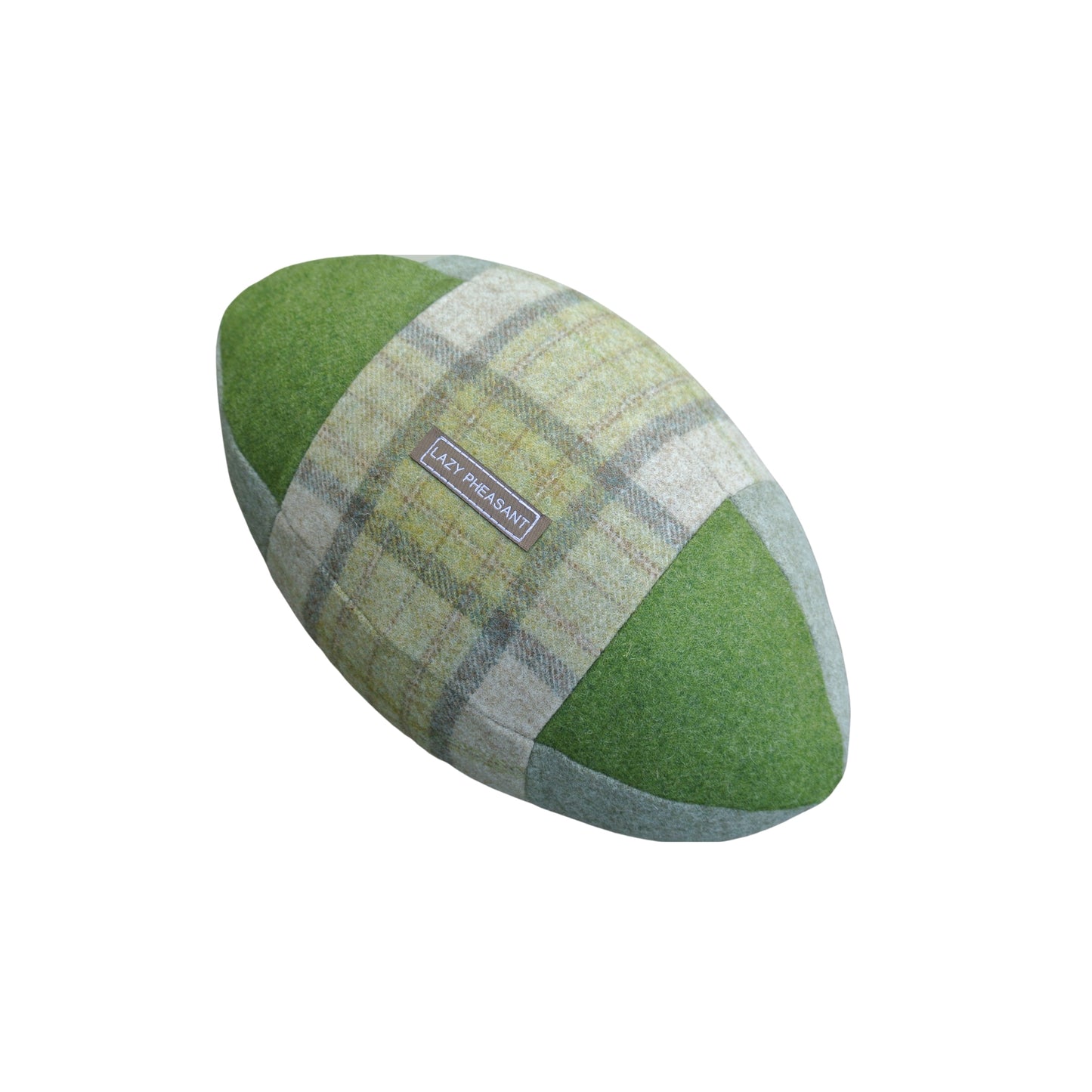 Rugby Ball Cushion - Emerald