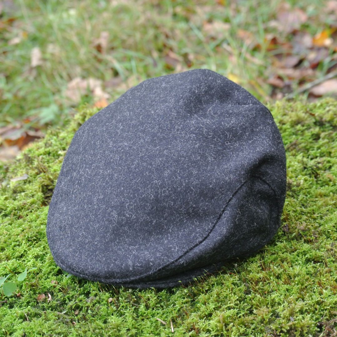 Tweed Flat Cap - Black