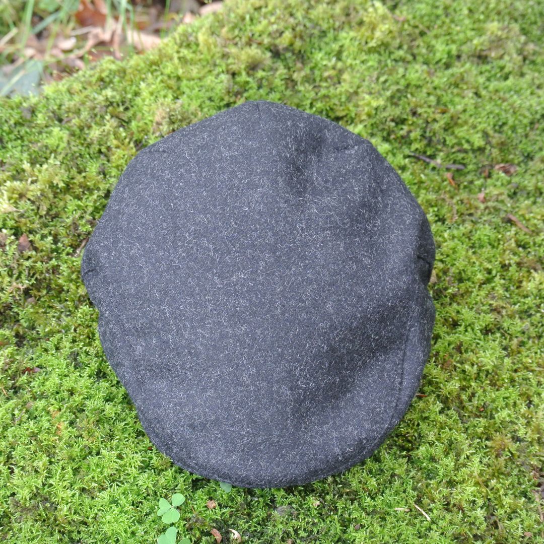 Tweed Flat Cap - Black