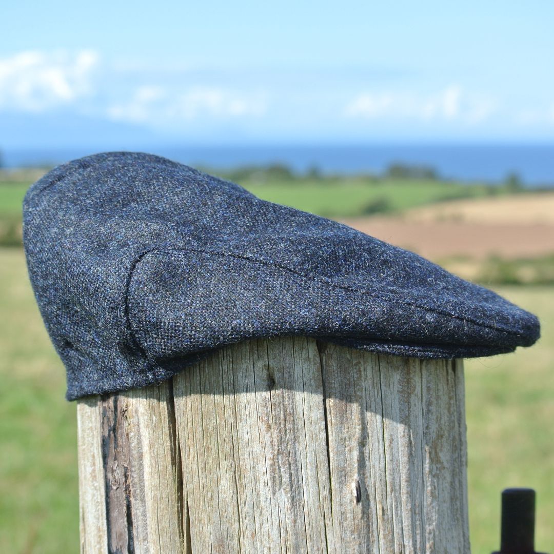 Twill Flat Cap - Navy