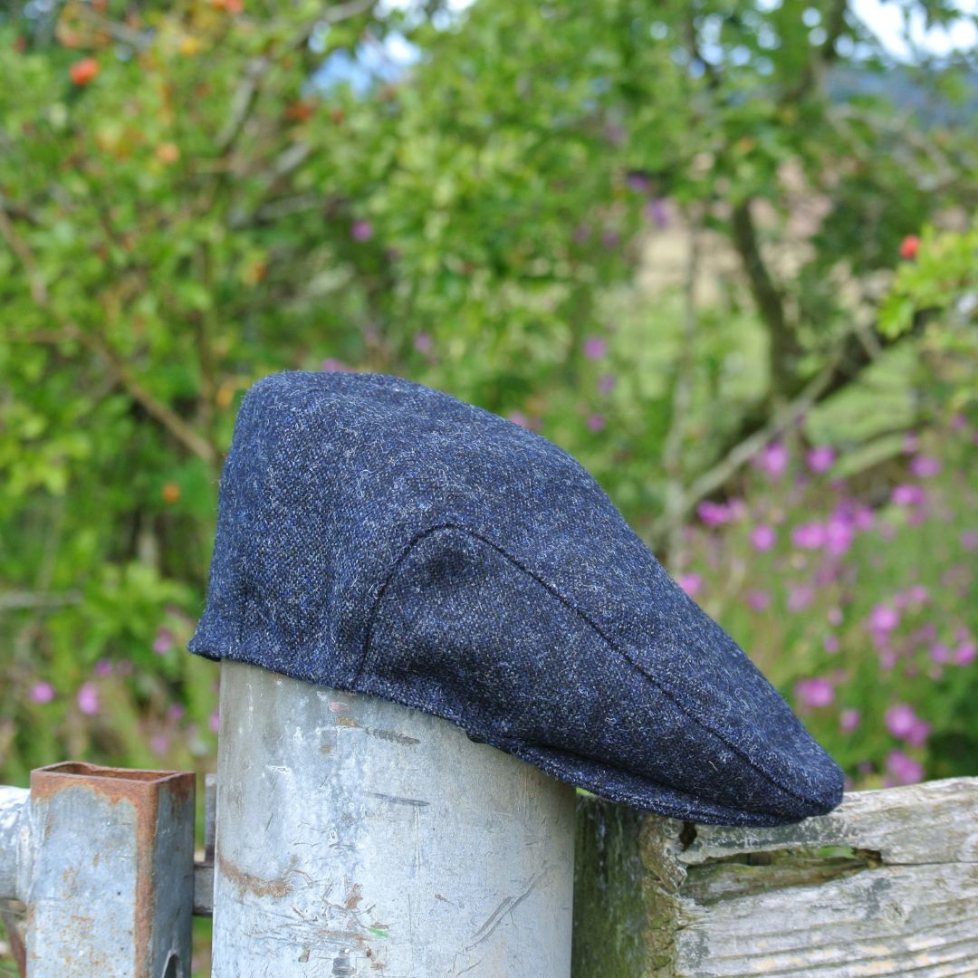 Twill Flat Cap - Navy