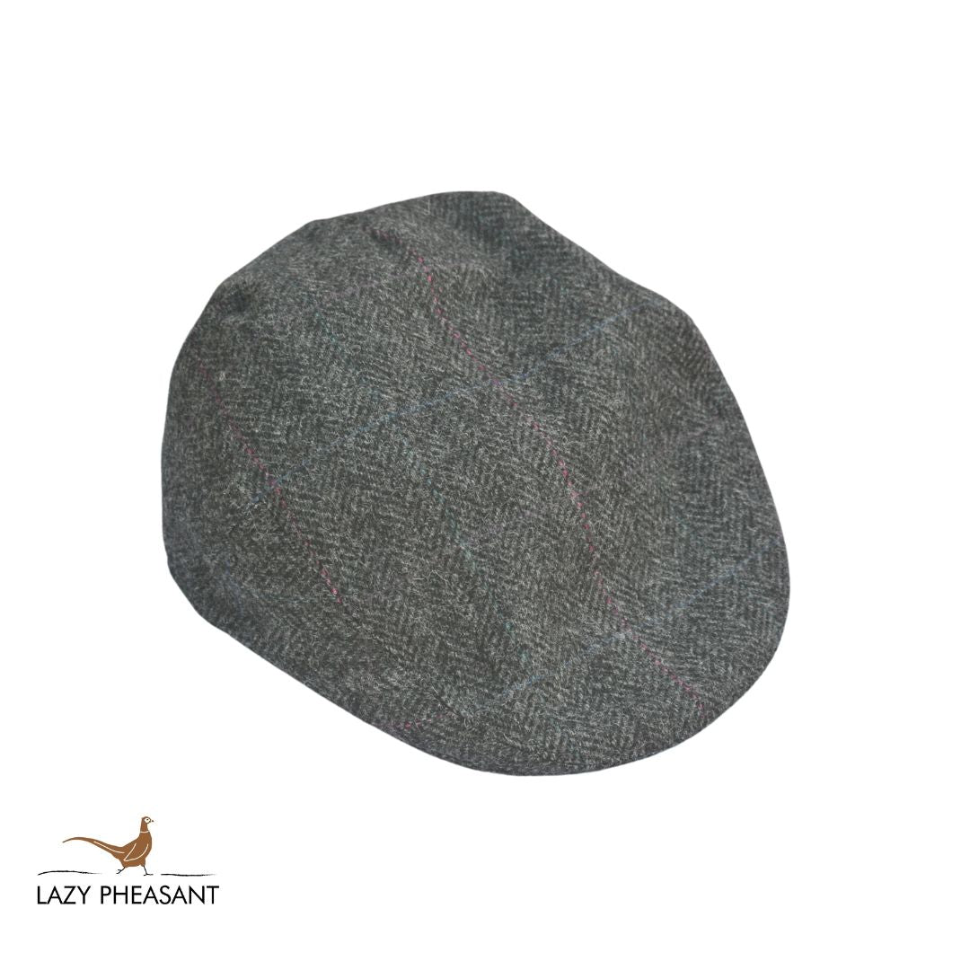 Tweed Flat Cap - Grey Windowpane