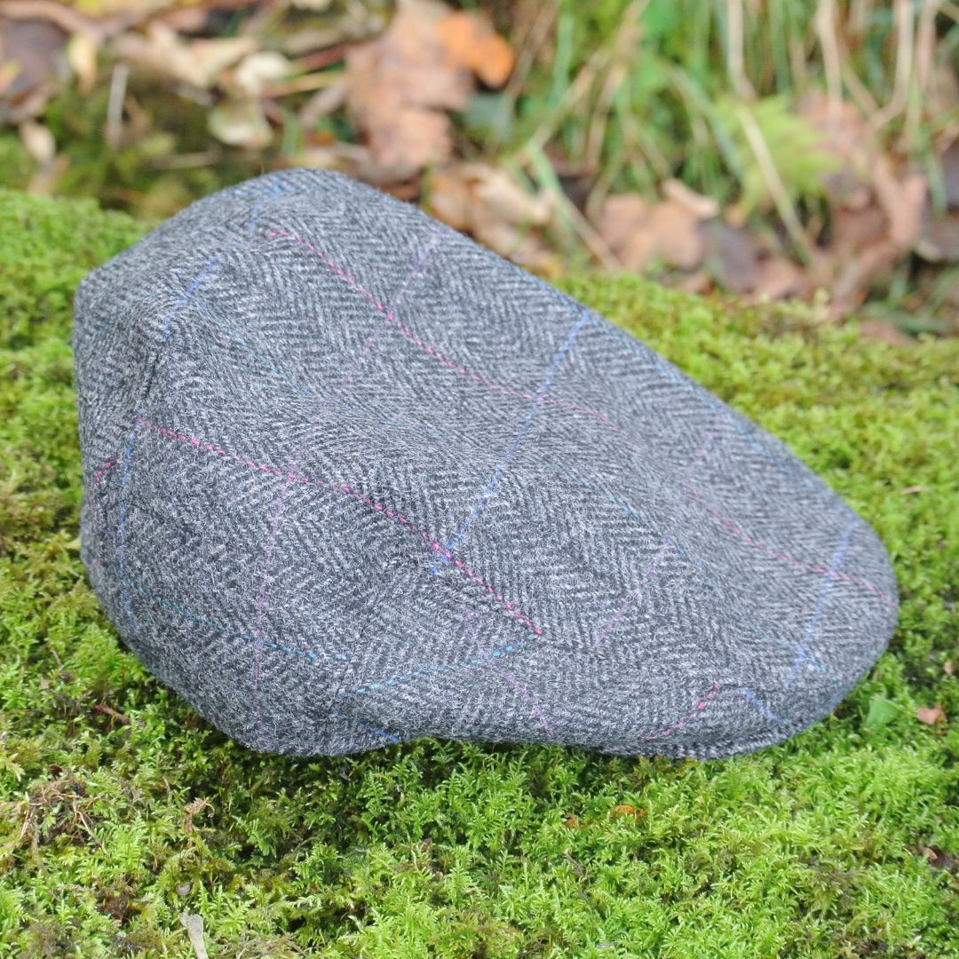 Tweed Flat Cap - Grey Windowpane