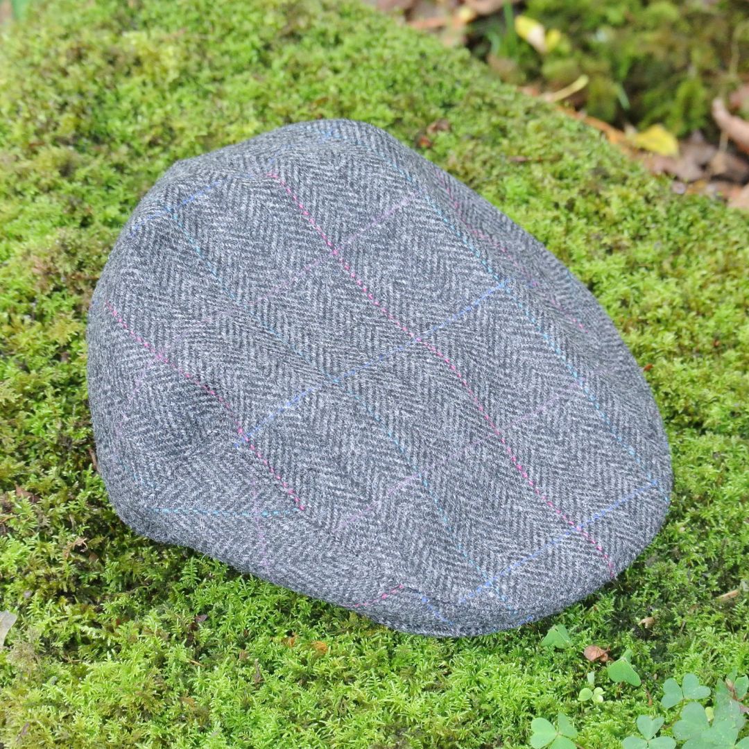 Tweed Flat Cap - Grey Windowpane