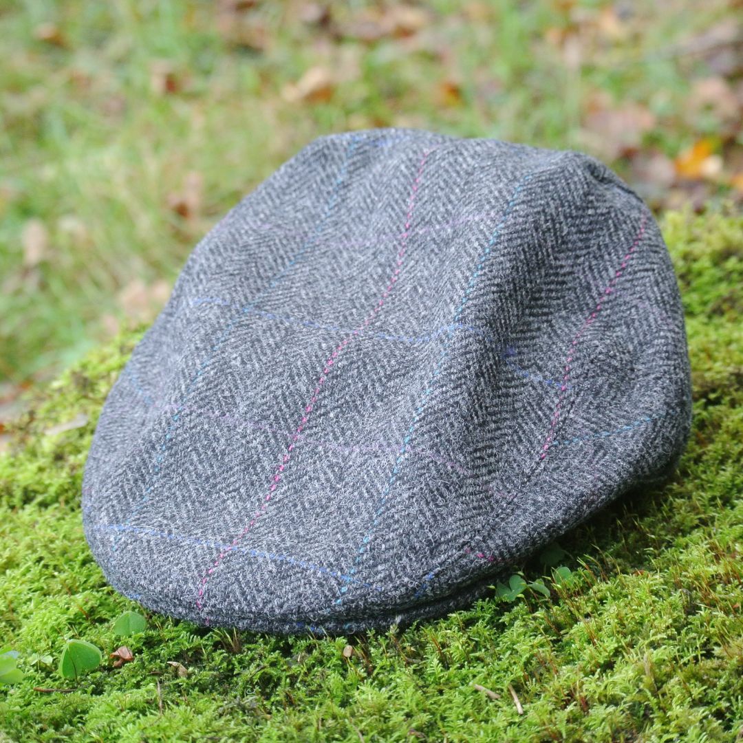 Tweed Flat Cap - Grey Windowpane