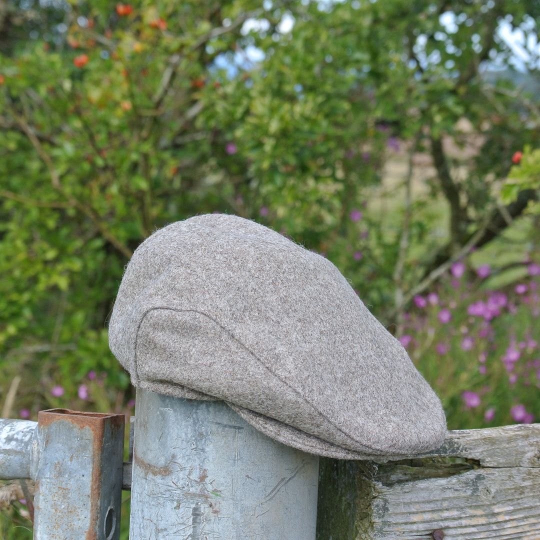 Tweed Flat Cap - Natural