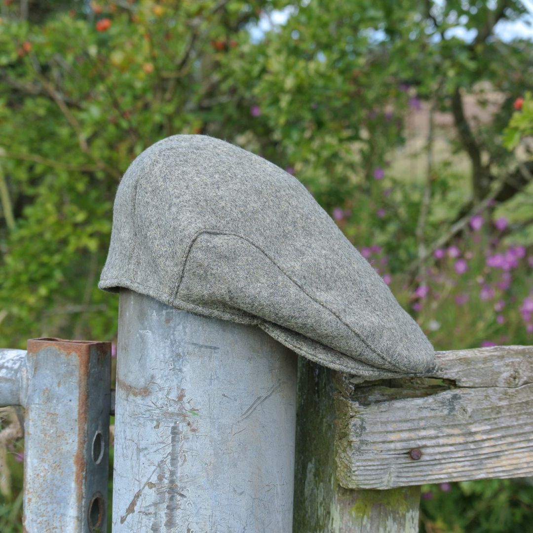 Tweed Flat Cap - Grey