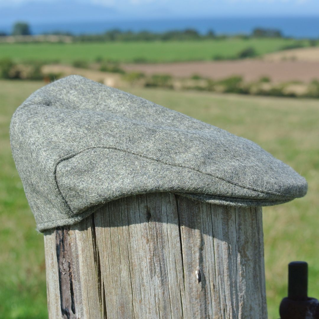 Tweed Flat Cap - Grey