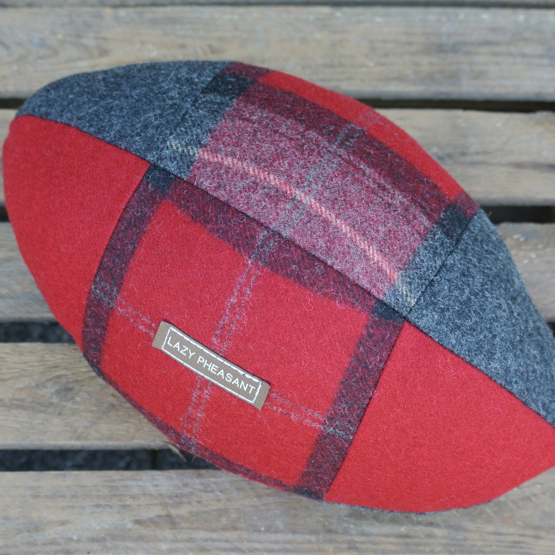 Rugby Ball Cushion - Oak