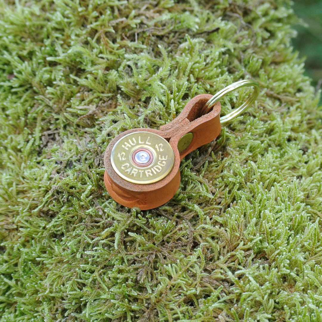 Cartridge Leather Key Ring