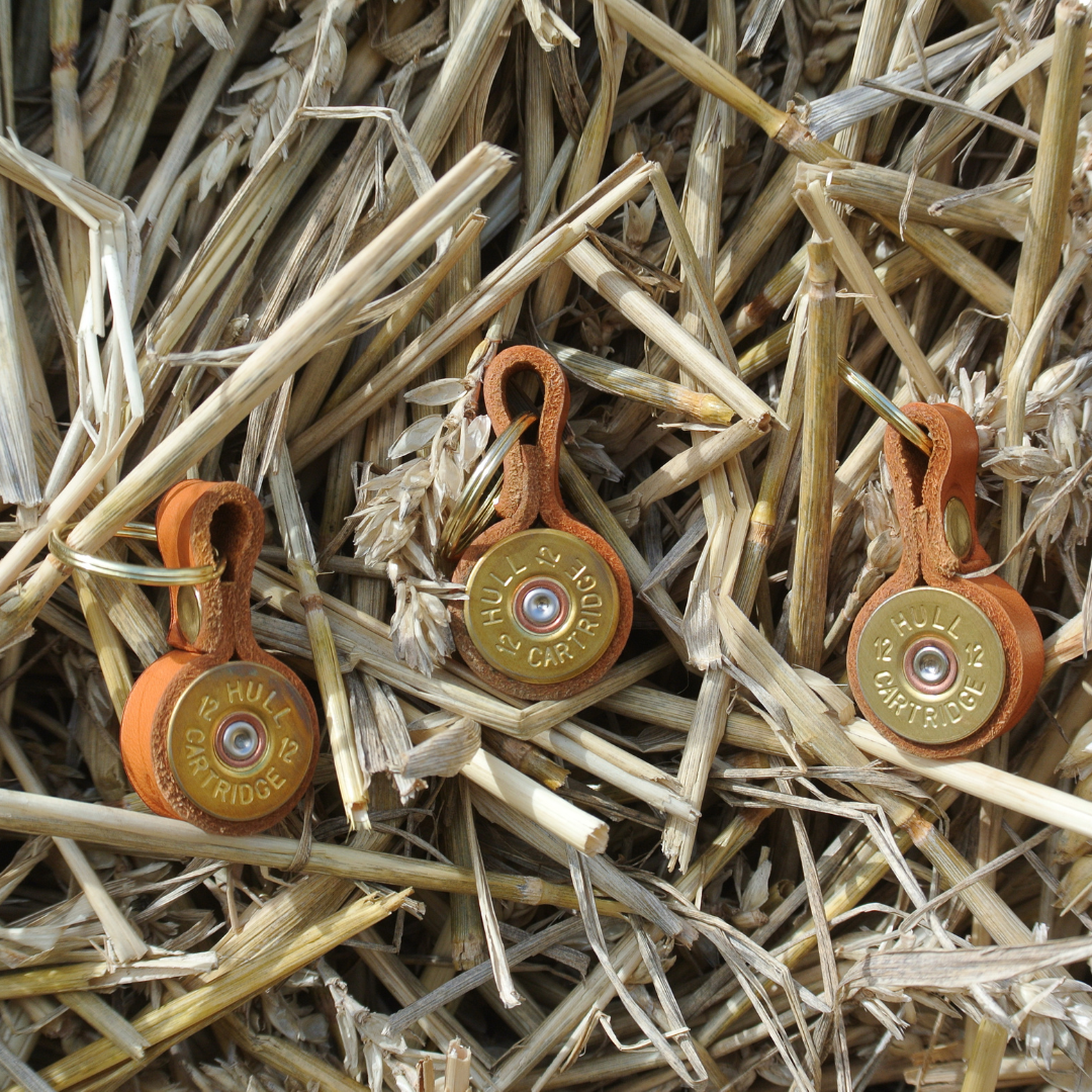 Cartridge Leather Key Ring