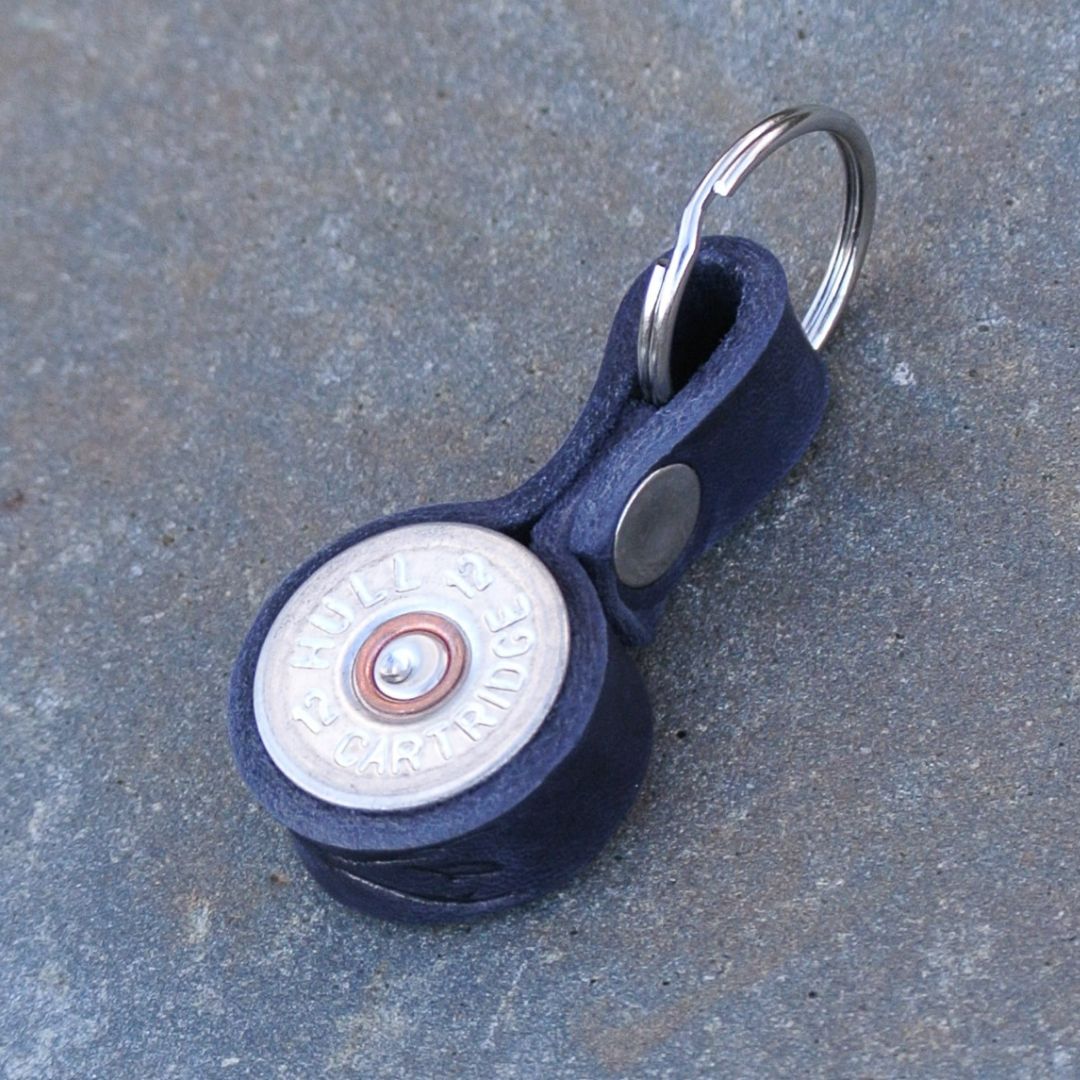 Cartridge Leather Key Ring