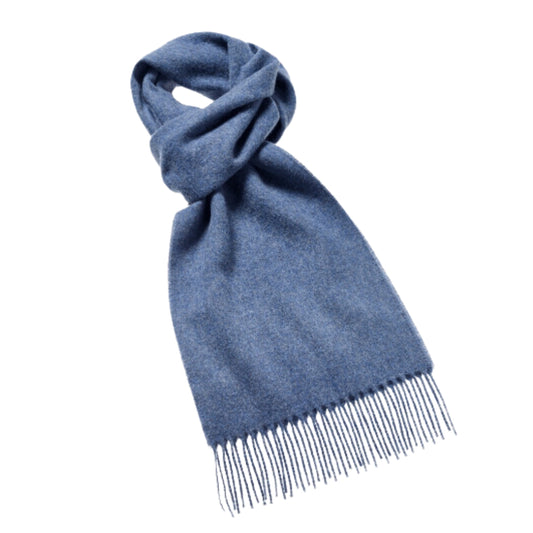 Merino Wool Scarf - Airforce Blue
