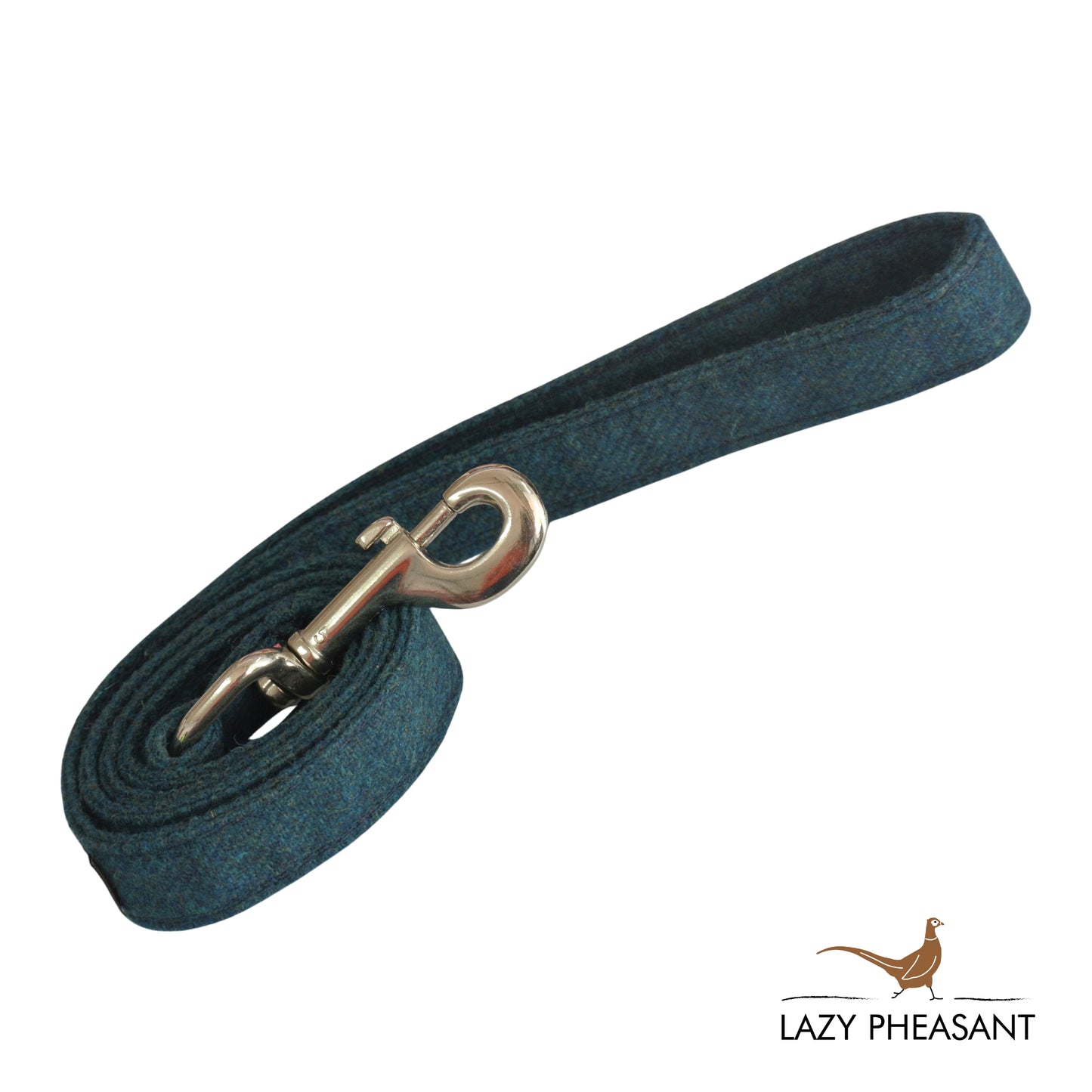Tweed Dog Lead - Teal