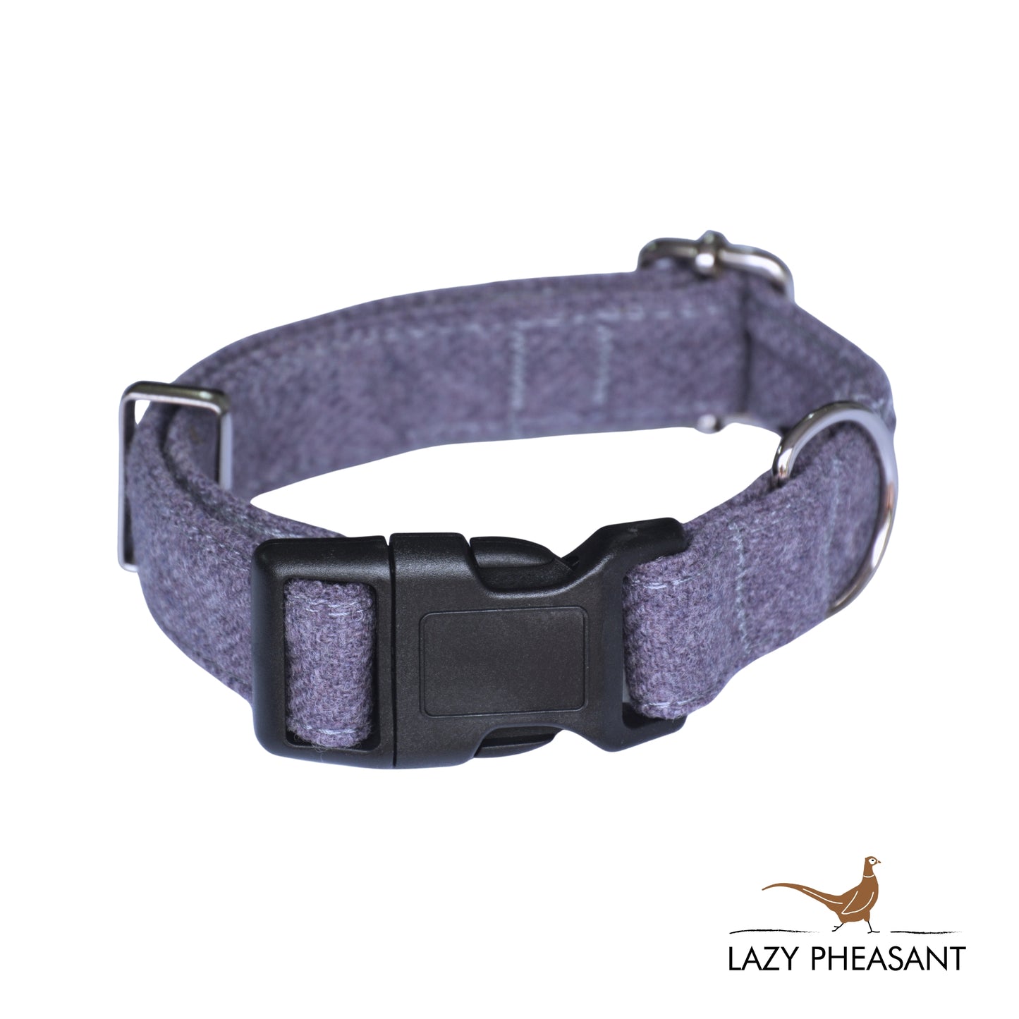 Tweed Dog Collar - Lilac