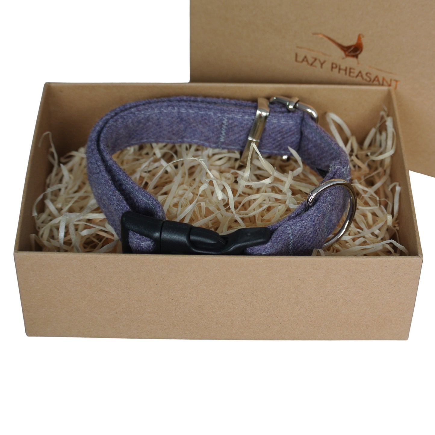 Tweed Dog Collar - Lilac