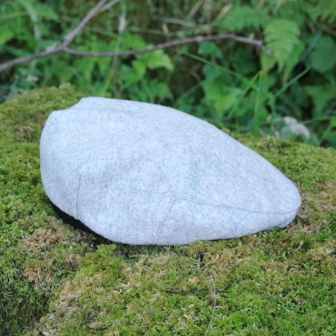 Kids Tweed Flat Cap - Grey