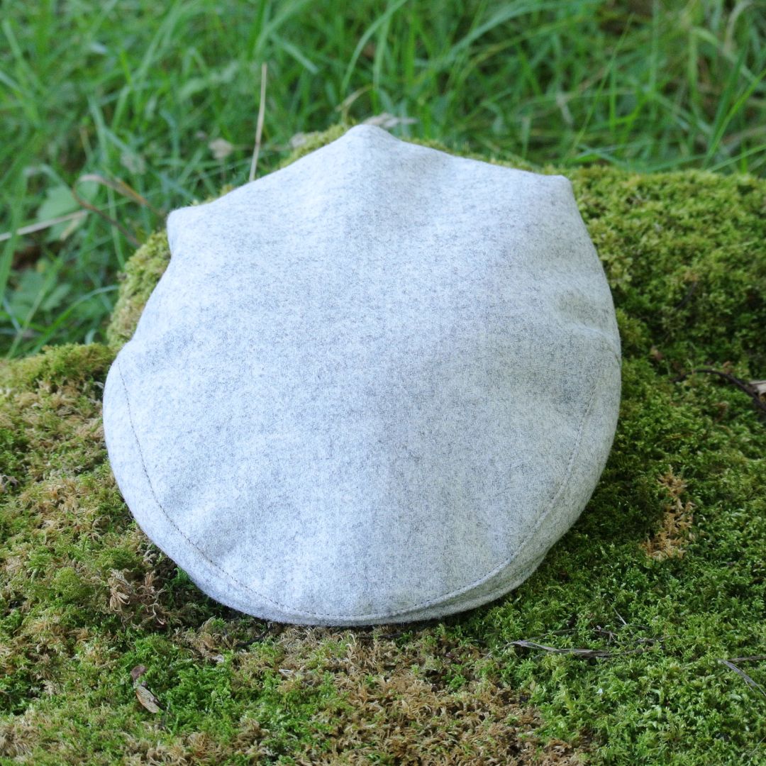 Kids Tweed Flat Cap - Grey