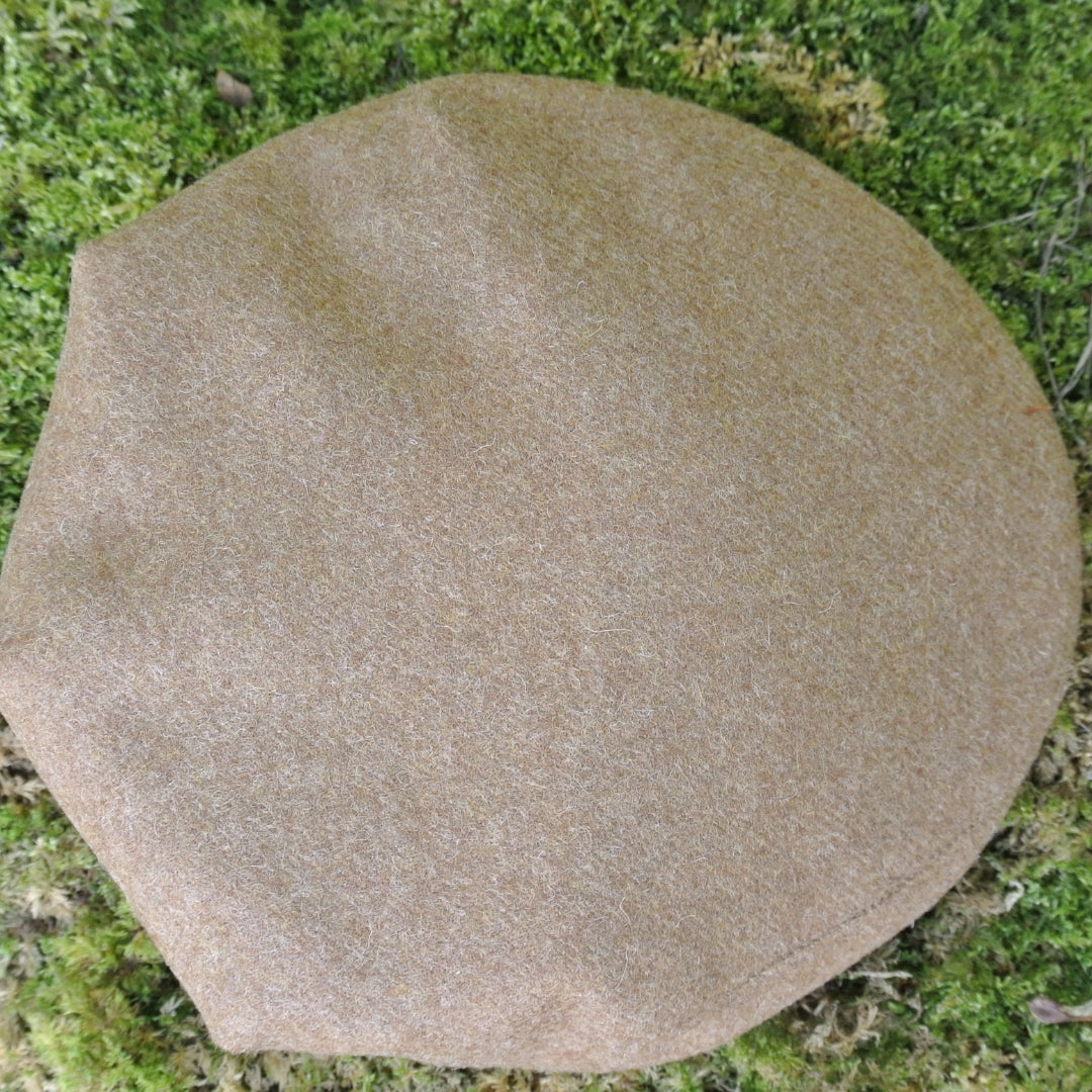 Kids Tweed Flat Cap - Tan
