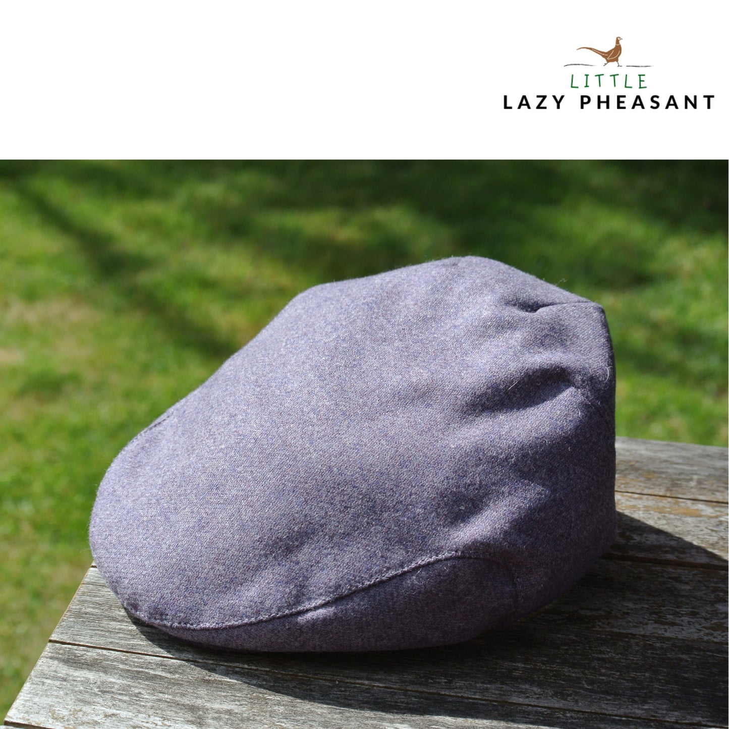 Kids Tweed Flat Cap - Lilac