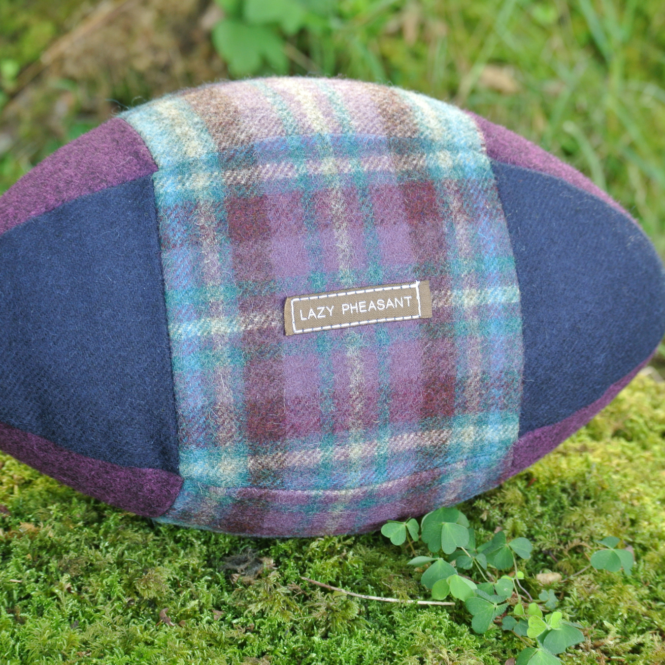 Rugby Ball Cushion - Thistle