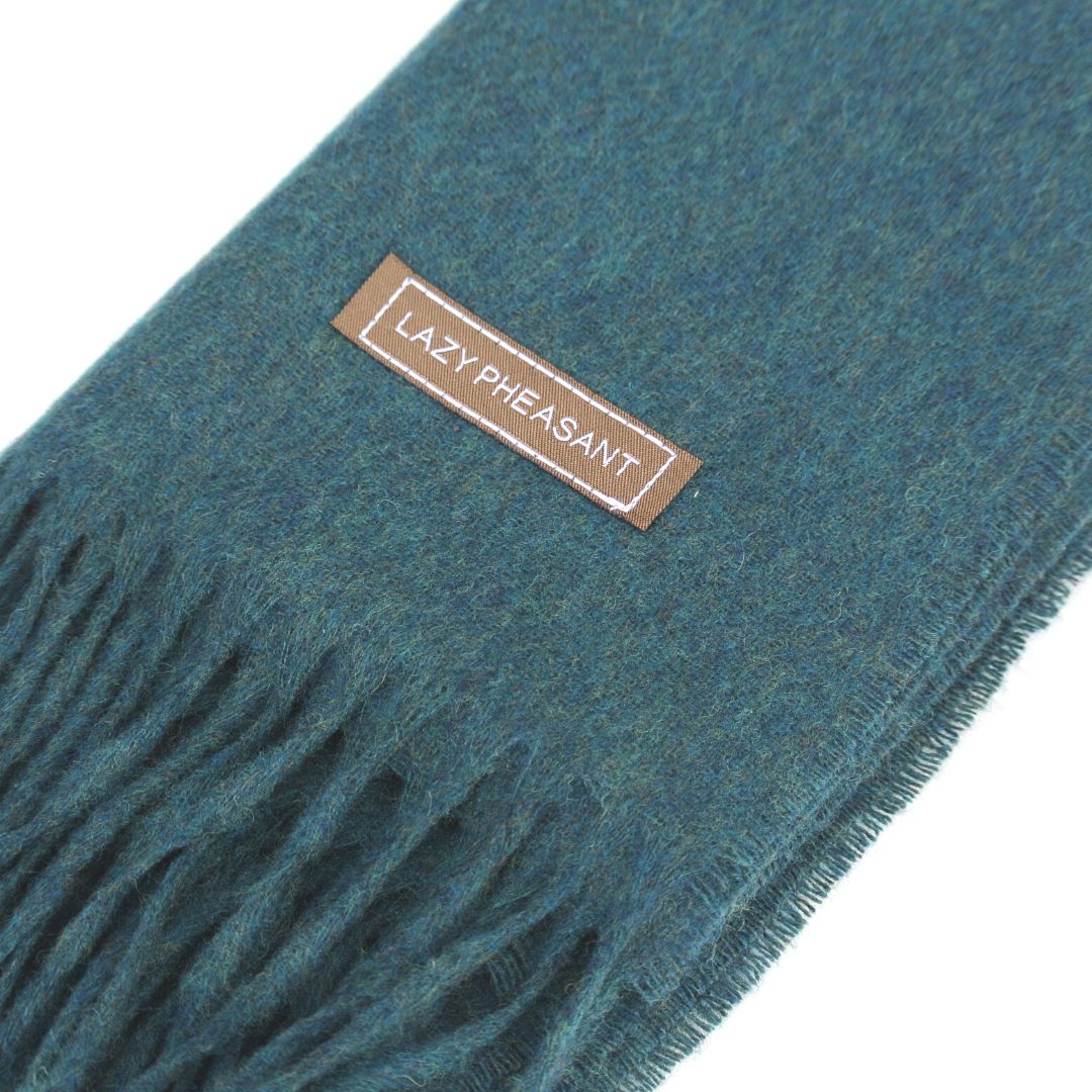 Merino Wool Scarf - Teal