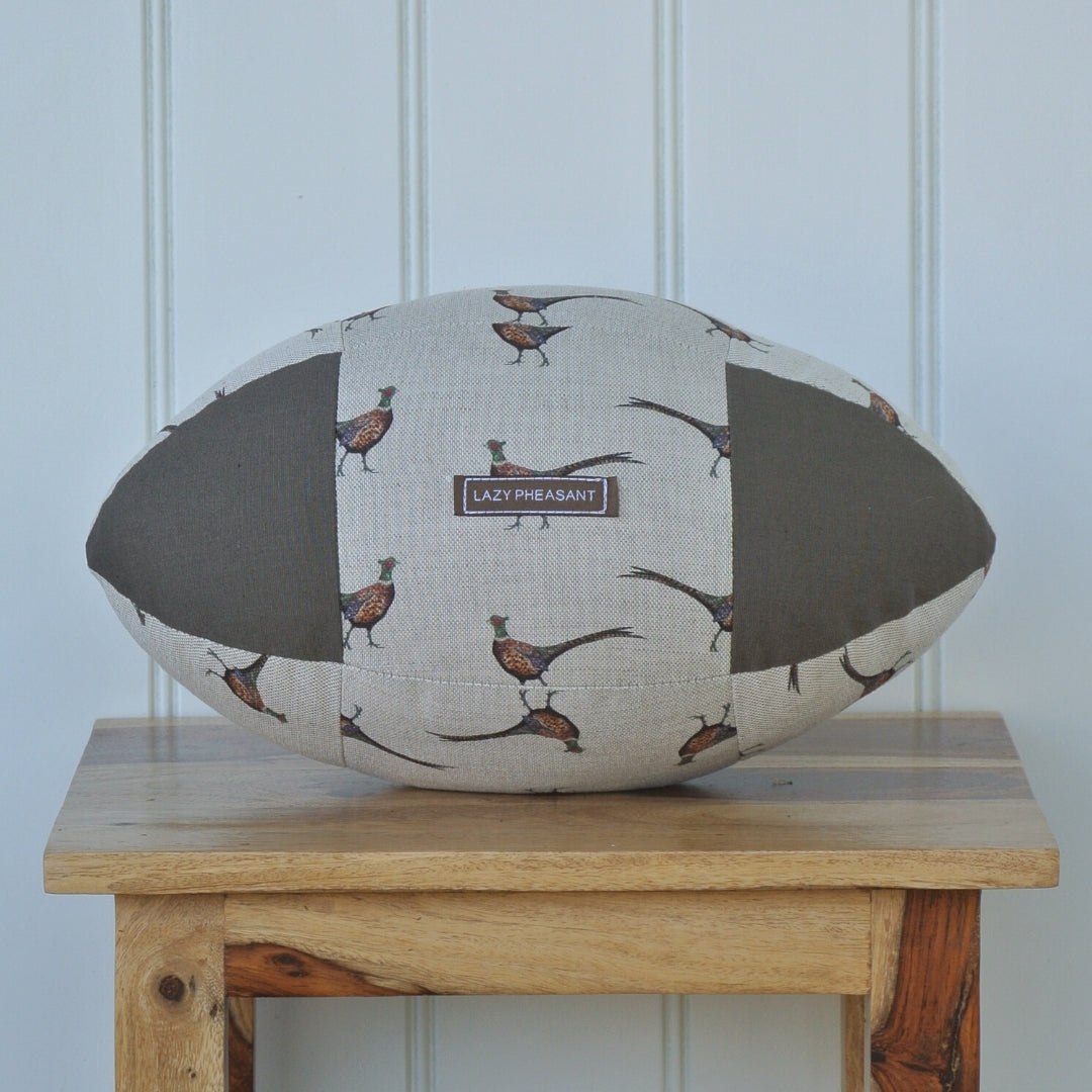 Rugby Ball Cushion - Abercrombie