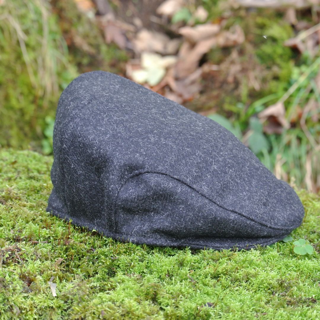Tweed Flat Cap - Black