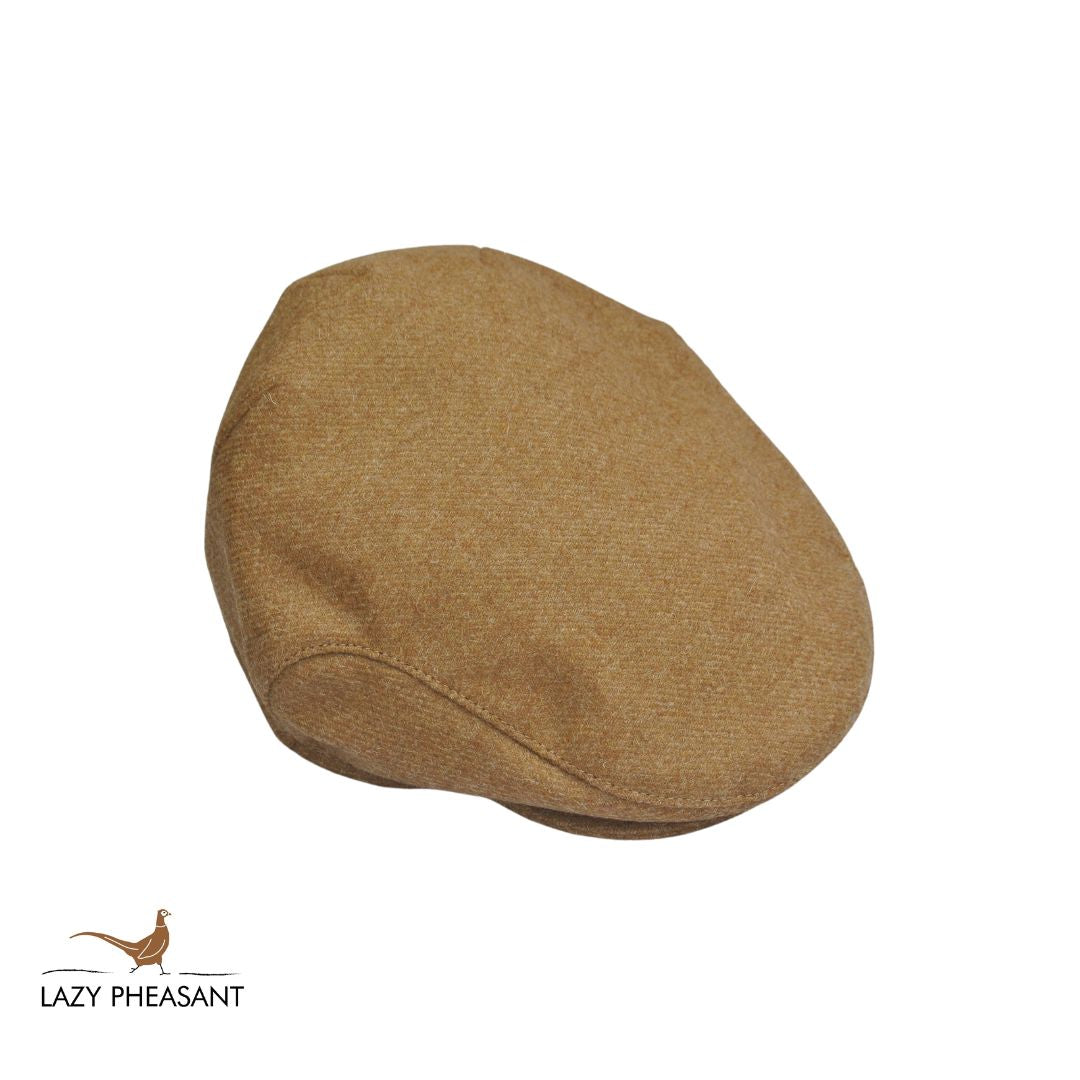 Tweed Flat Cap - Camel