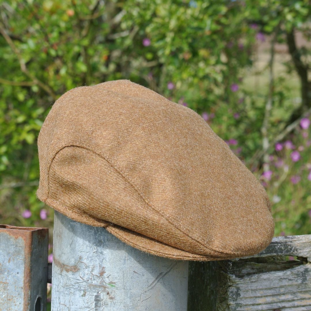 Tweed Flat Cap - Camel