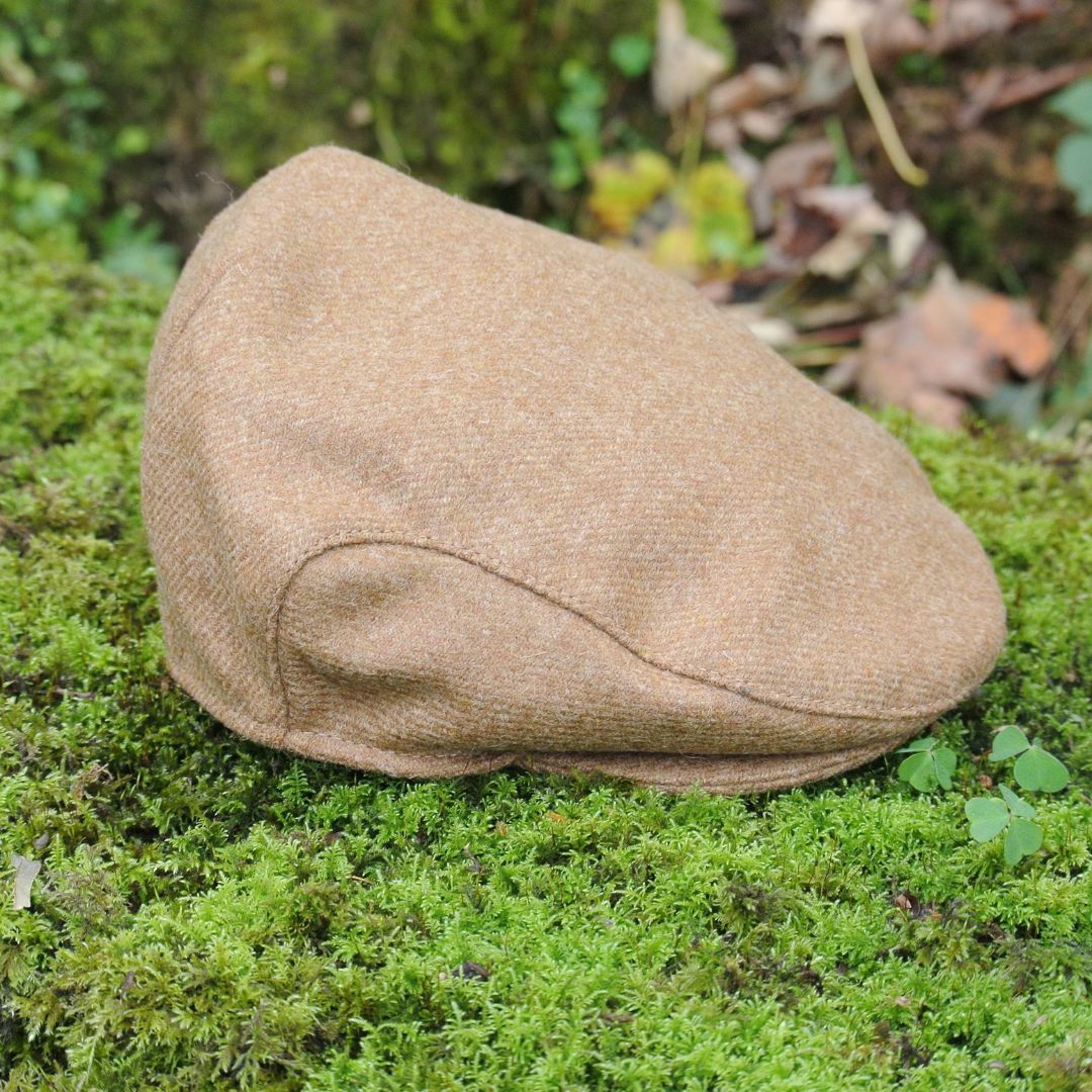 Tweed Flat Cap - Camel