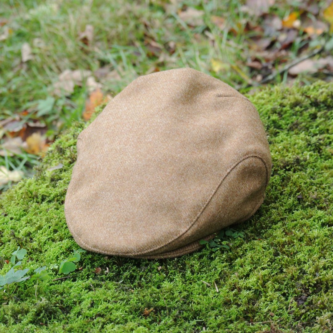 Tweed Flat Cap - Camel