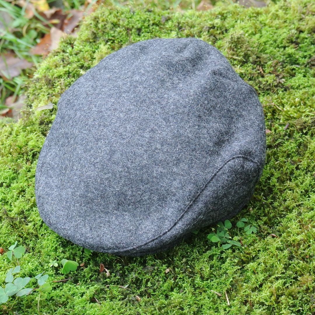 Tweed Flat Cap - Charcoal