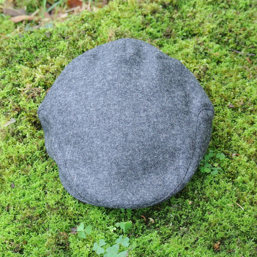 Tweed Flat Cap - Charcoal