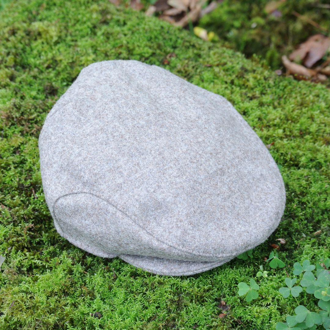 Tweed Flat Cap - Natural