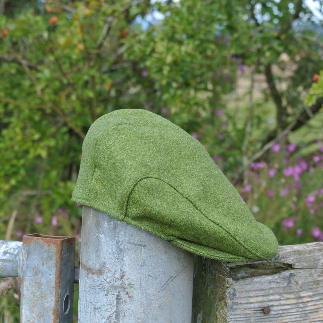 Tweed Flat Cap - Green