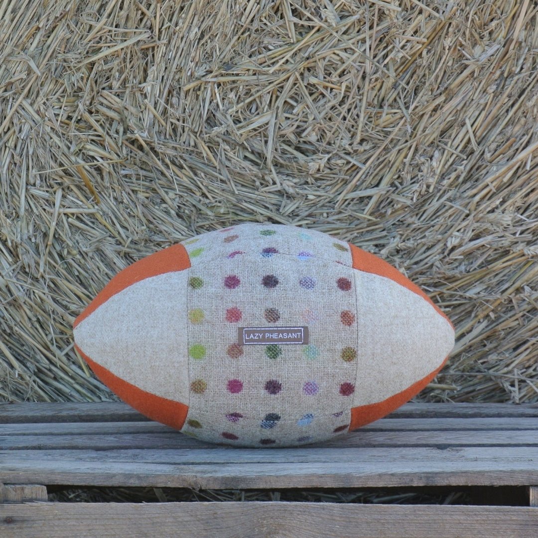 Rugby Ball Cushion - Spot On