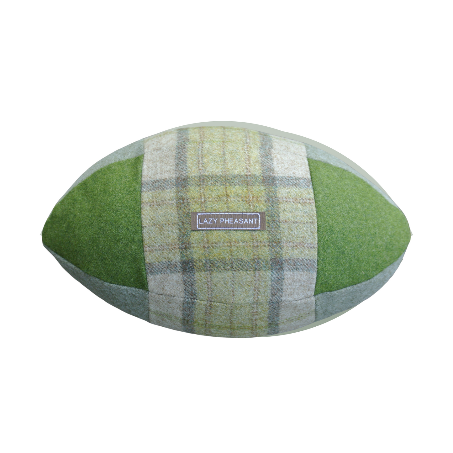 Rugby Ball Cushion - Emerald