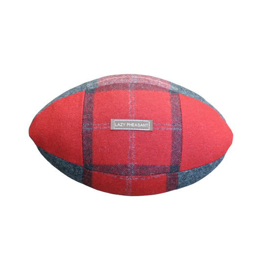 Rugby Ball Cushion - Oak