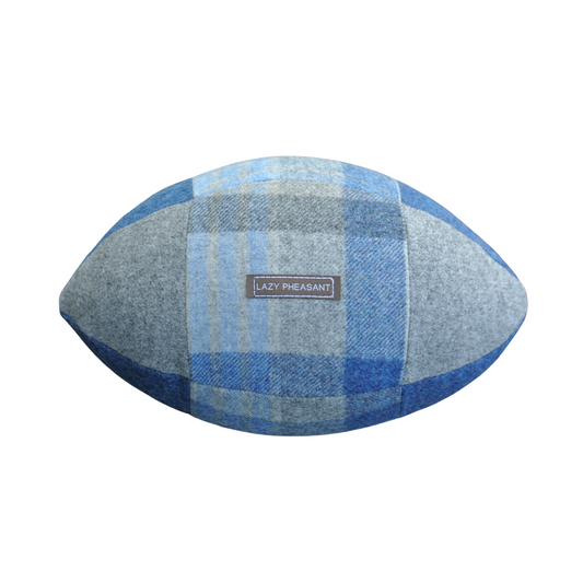 Rugby Ball Cushion - Blues