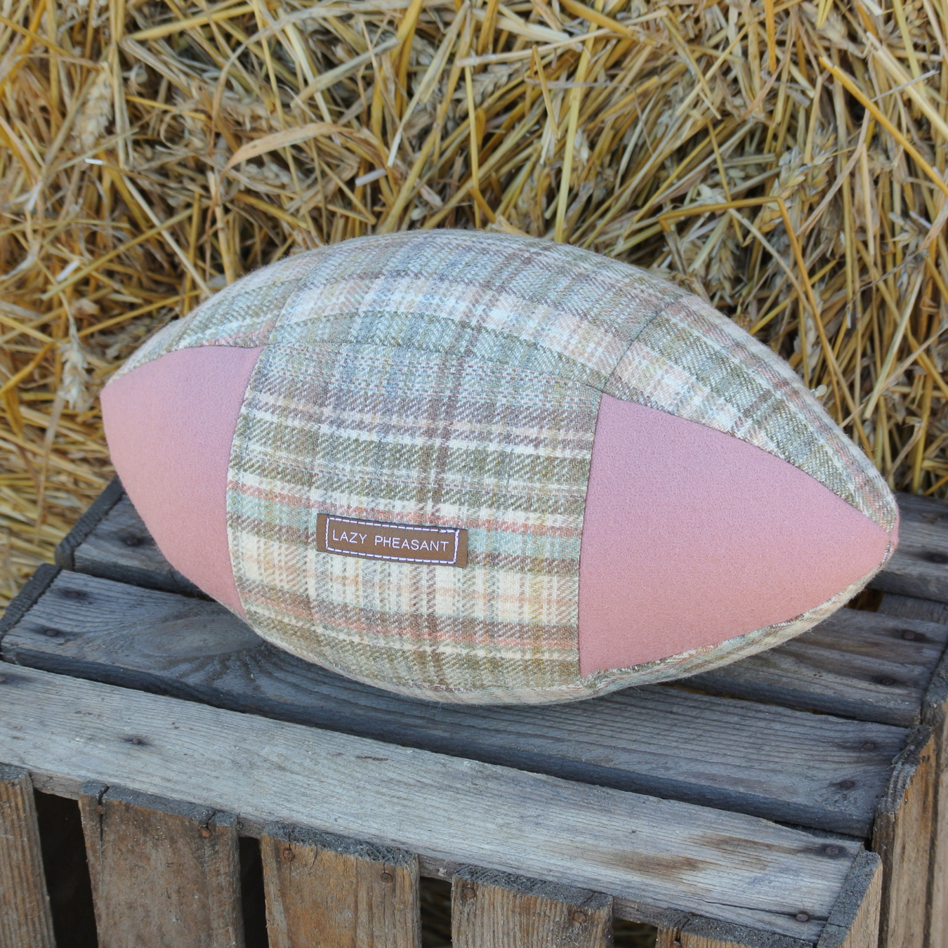 Rugby Ball Cushion - Belgravia - Mulberry Home