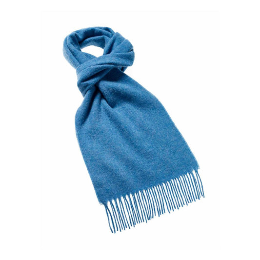 Merino Wool Scarf - Sky Blue